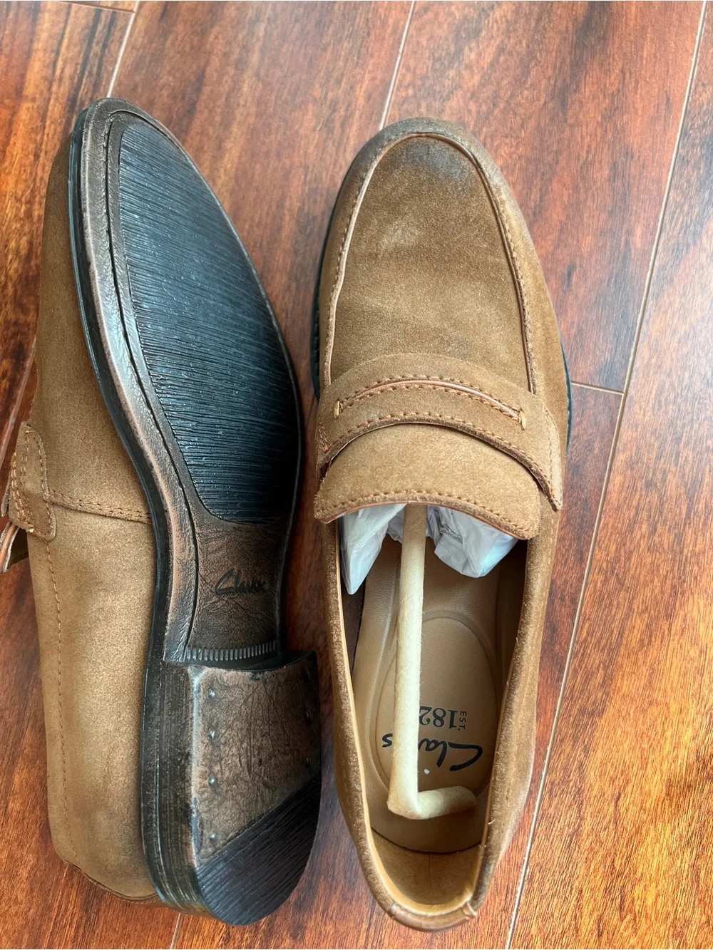 Clarks soft suede